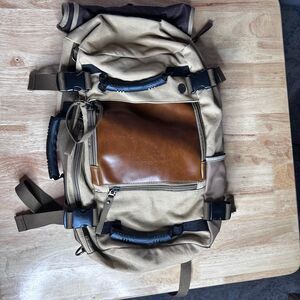 Ibagbar Tan Versatile Travel Backpack Classic Professional NWOT Medical Business